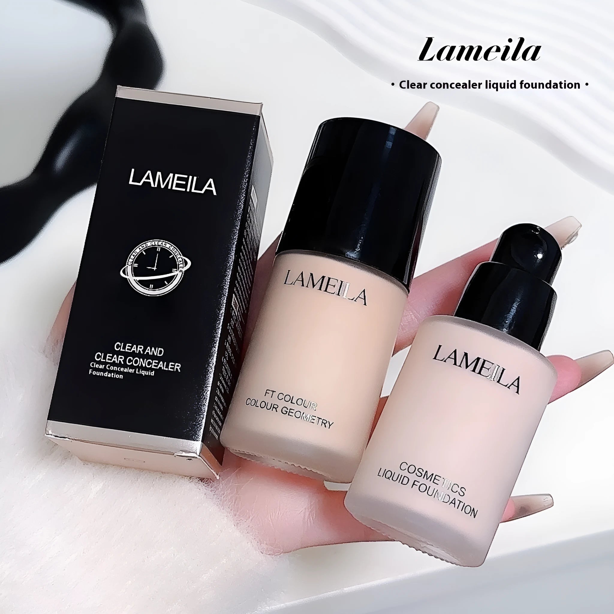 Moisturising concealer nude makeup liquid foundation concealer in standard cream format with four colour options