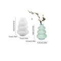 Silicone vase mould with three-layer circle design and irregular shape