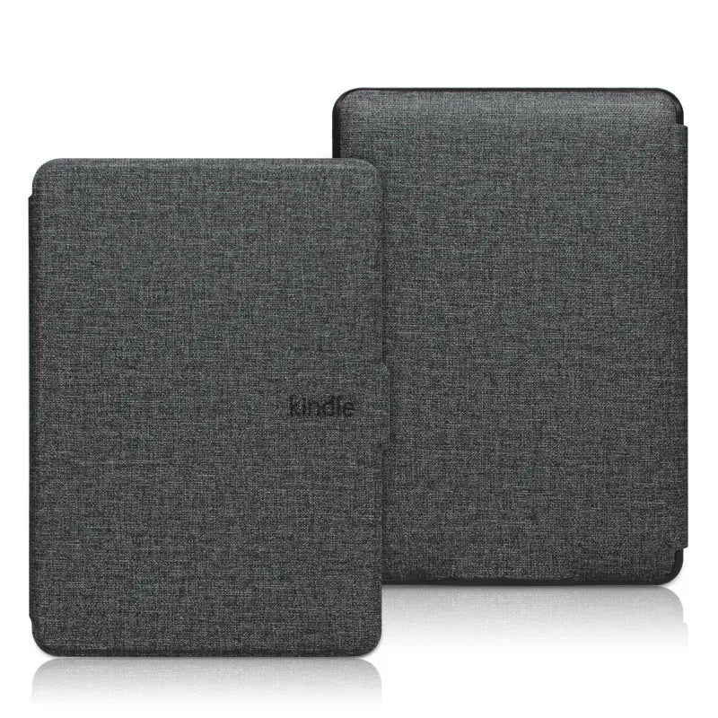 Linen leather protective case for Kindle Paperwhite with magnetic closure in multiple colour options