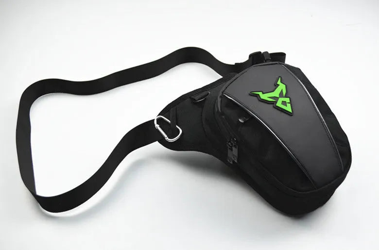 Motorcycle leg bag in 1200D Oxford cloth with 29cm dimensions for riding storage