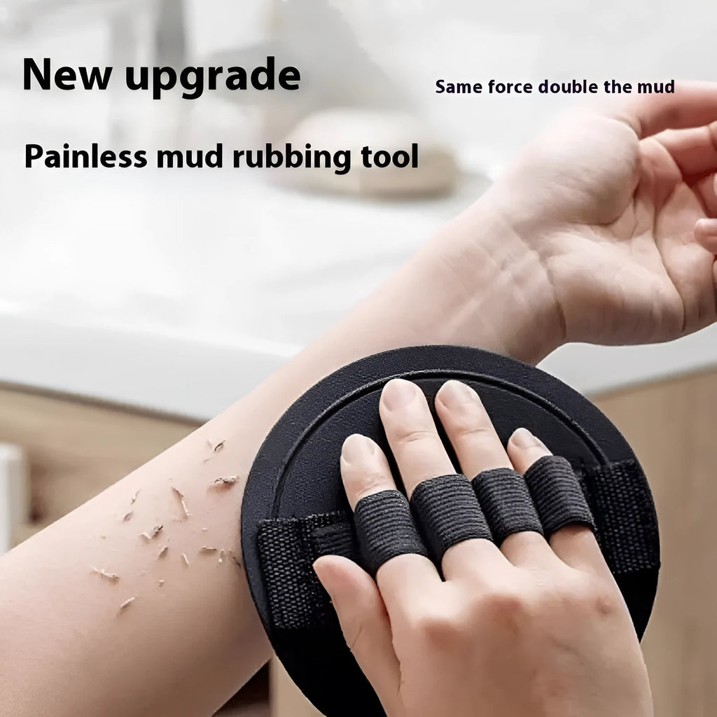 Rubber bath towel finger styling gadget for women in round cake lace or finger strap colour options
