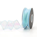 Fishtail yarn ribbon roll with wave design in 4cm width for DIY floral bouquet decoration