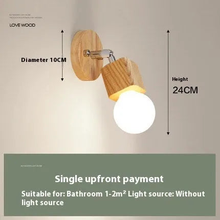 Round 24cm mirror finish LED wall lamp mounted on a wall