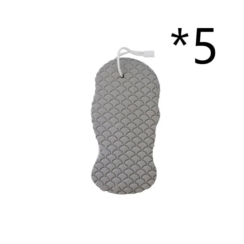 3D fish scale pattern bath sponge in white colour for body exfoliation