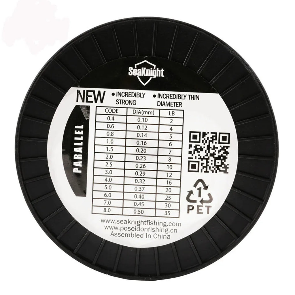 Seaknight1000 M nylon fishing line spool in choice of colours and sizes from 0.4mm to 8.0mm.