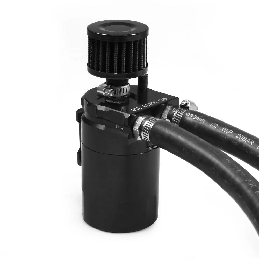 Aluminum alloy oil separator for Ford Expedition in black, blue, red, or silver finish