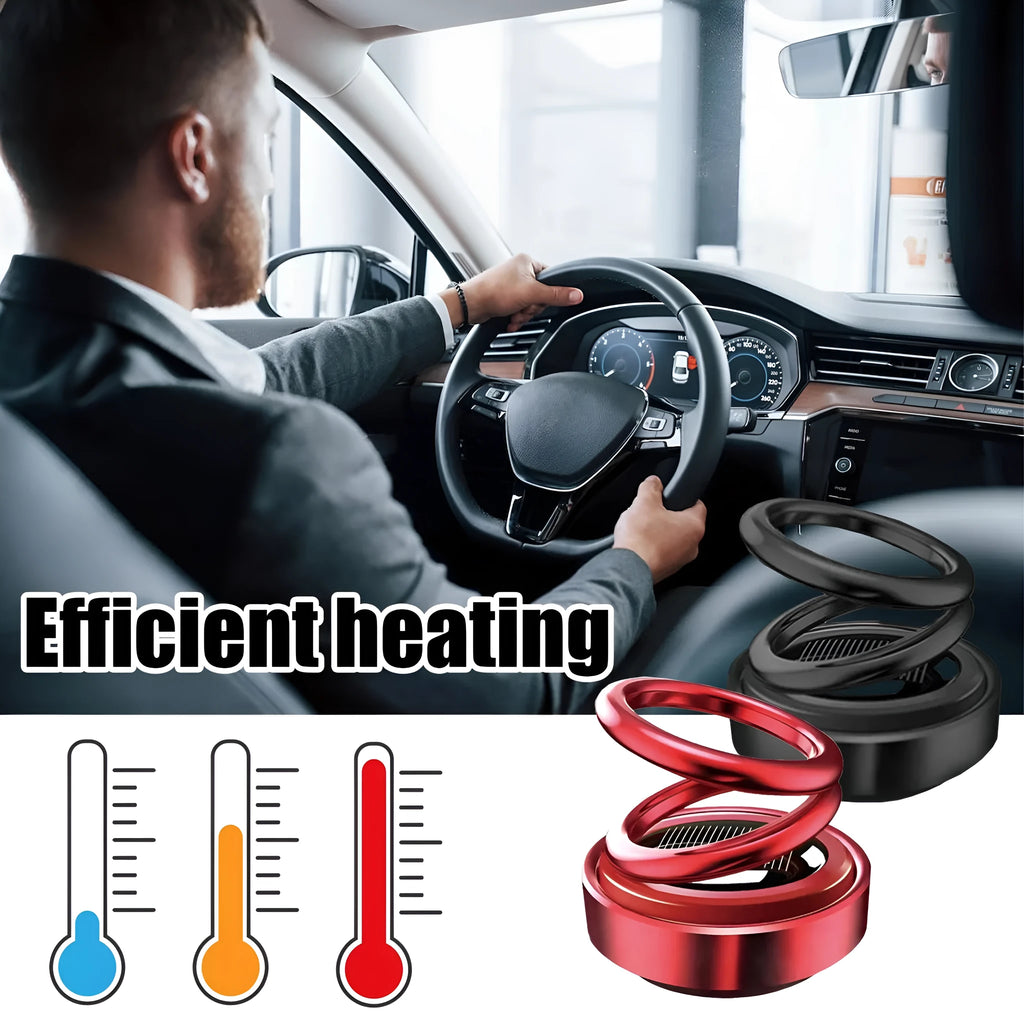 Portable miniature vibration radiator for car heat dissipation and fragrance distribution