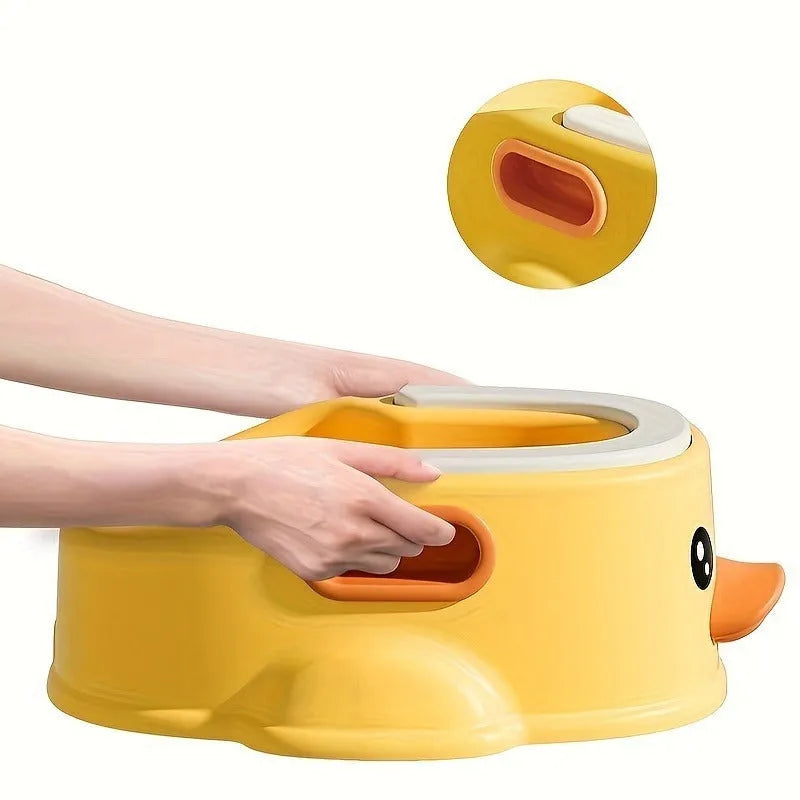 Blue PVC bathtub shaped like a duck for washing small to medium dogs and cats.