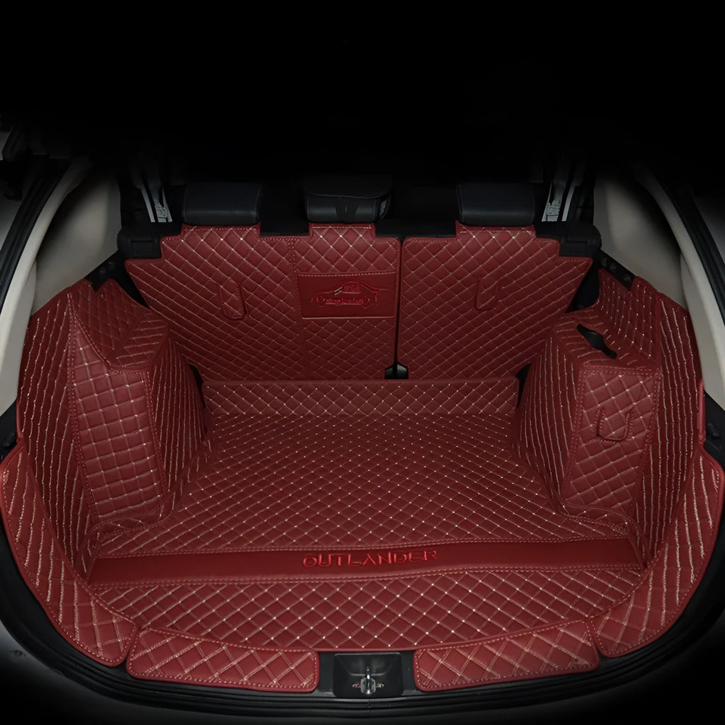 Mitsubishi Outlander boot liner mat with 3D raised edges in TPE XPE material