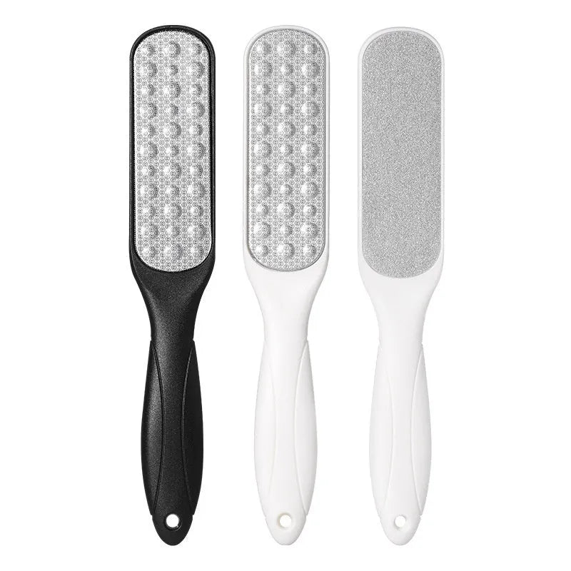 Double-sided stainless steel foot grinder tool for foot repair and callus removal