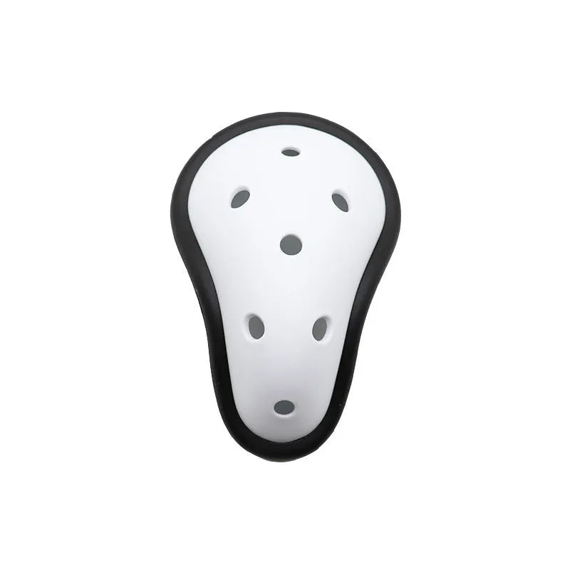 Rubber sports genital protector for martial arts and contact sports in adult and children sizes