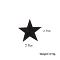 Colourful five-pointed star cloth embroidery labels for DIY clothing decoration and craft projects