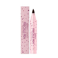 Freckle cosmetic pen for eyebrow definition and beauty spot application in light or dark brown