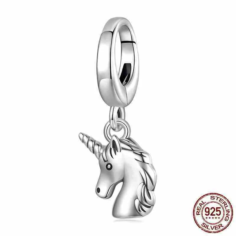 S925 silver oxidised bead pendant for DIY bracelet accessories, 2.2 x 0.9 cm, aperture 0.6 x 0.5 cm