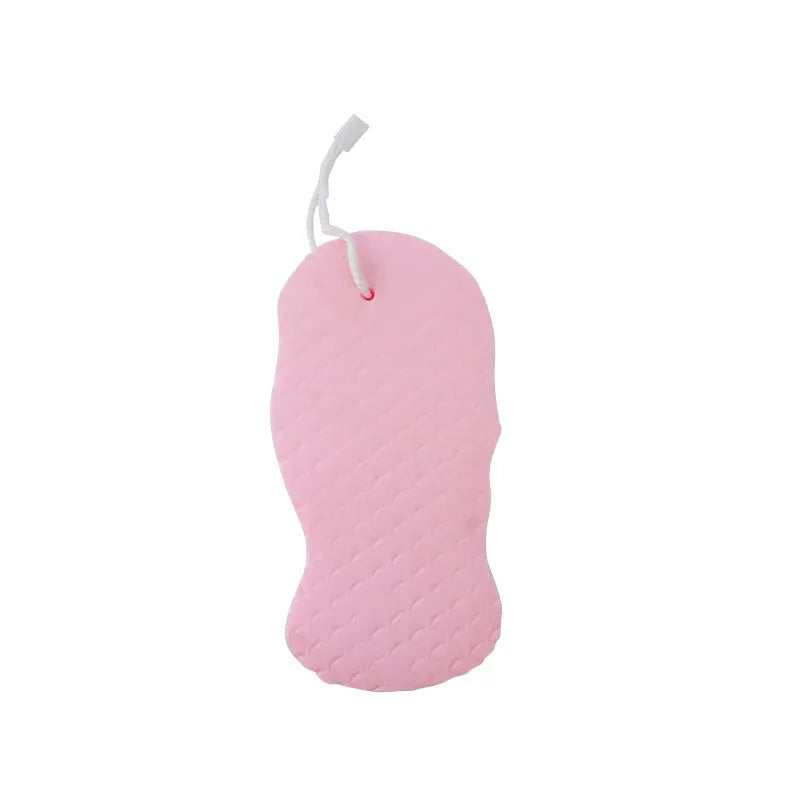 3D fish scale pattern bath sponge in white colour for body exfoliation