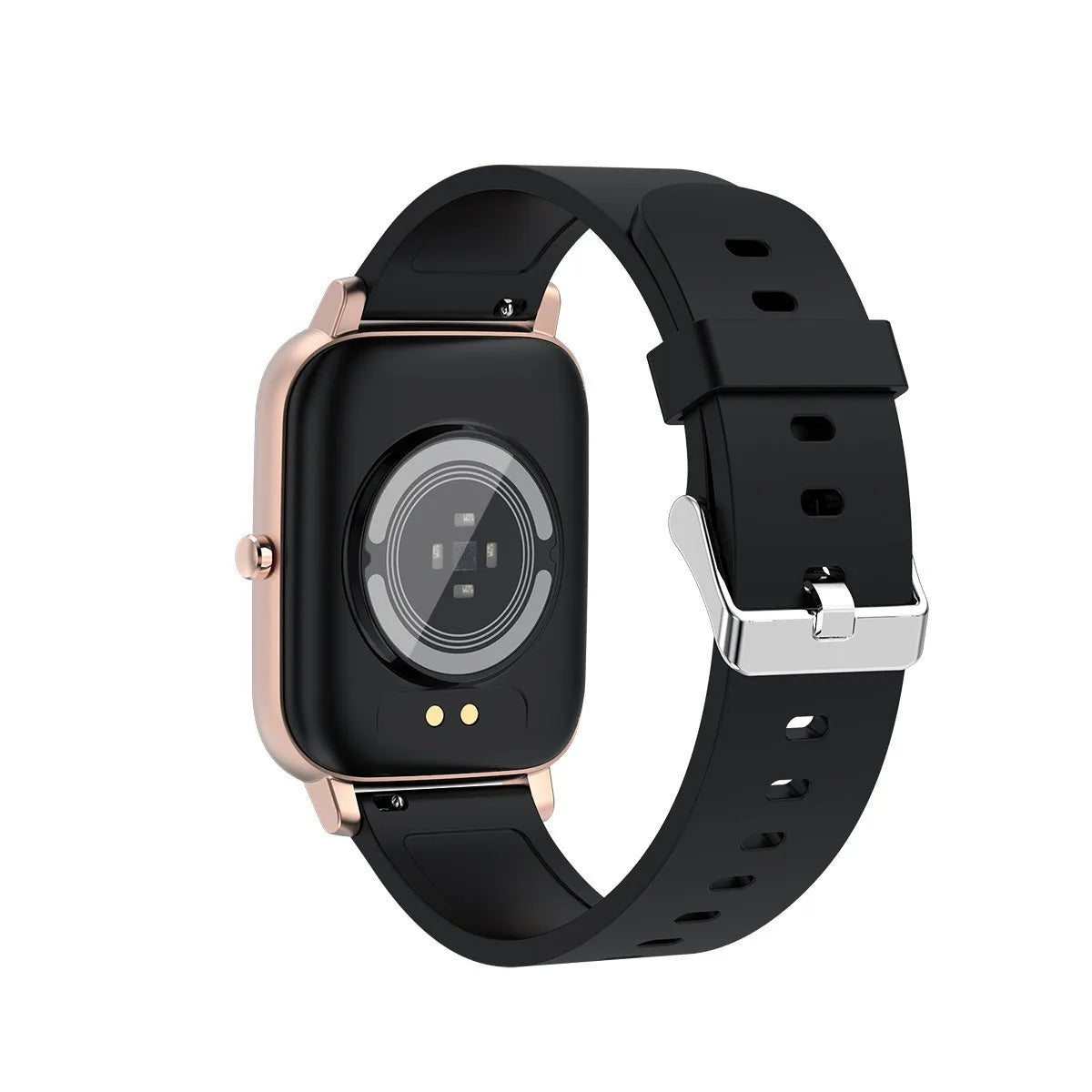 H80 smart watch with ECG and blood oxygen monitoring on a silicone strap, showing the 1.69-inch touch screen.