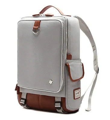 Large Oxford cloth backpack for men in multiple colours, showing dimensions of 30cm wide by 46cm high.