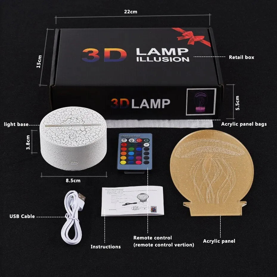 Cartoon airplane-shaped night light with touch control and colour-changing LED