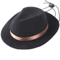Wool felt mini pet hat in S size 155cm diameter with hairpin accessory for small dogs and cats