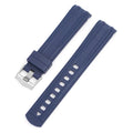 Replacement watch strap 20mm silver buckle, black colour option, for casual and sports watches