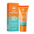 Double tube sunscreen and makeup primer combination product with 50g capacity