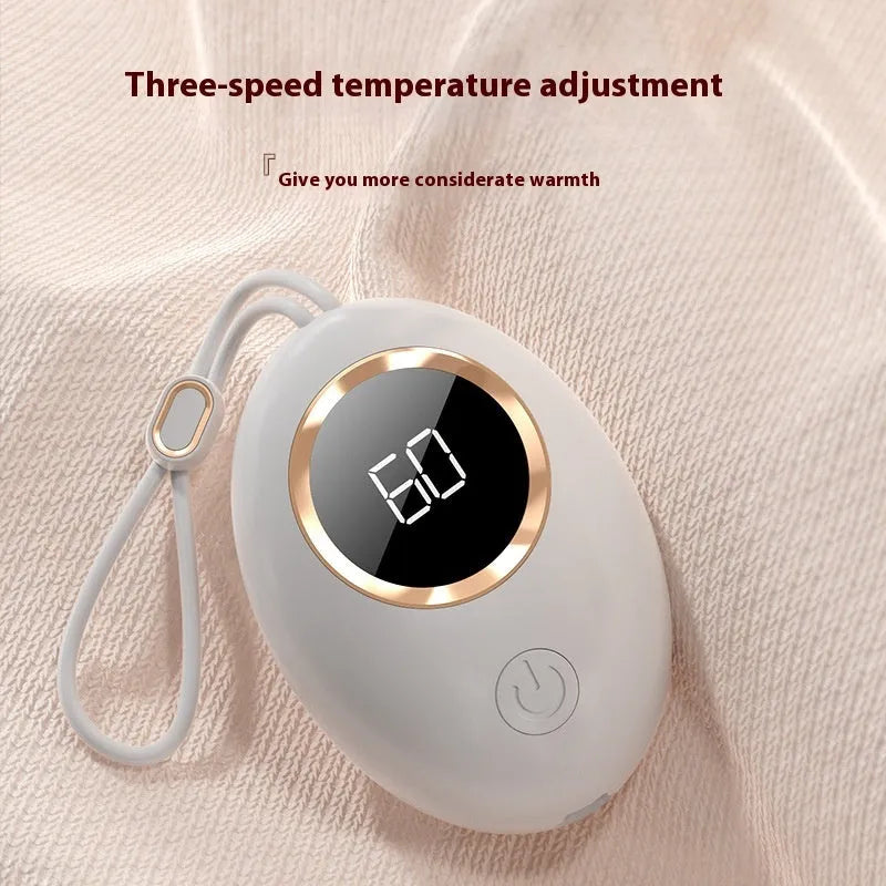 USB digital display hand warmer power bank in multiple colour options with aluminum heat dissipation