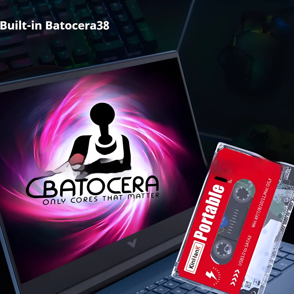 2TB external mechanical hard drive with USB cable, optional Beitong controller and carrying bag