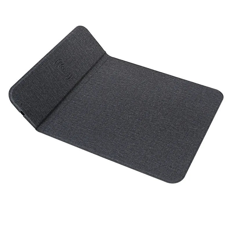 Foldable cloth wireless phone charging holder showing 10W fast charging capability