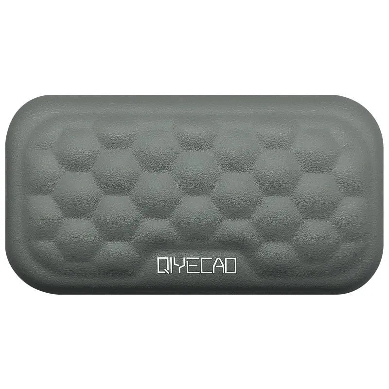 Mouse memory cotton wrist pad in black or grey cloth or leather cover options