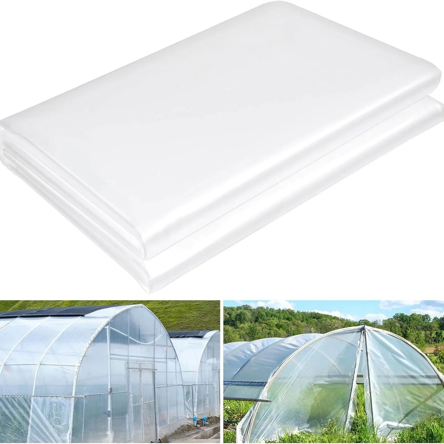 Plastic greenhouse film sheet for vegetable shed insulation, 4 metres by 8 metres