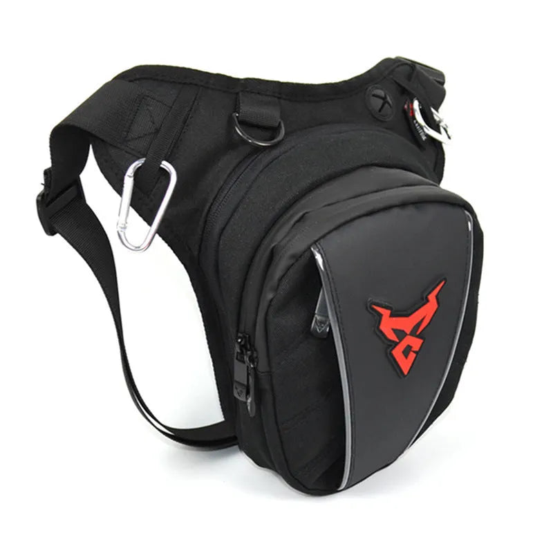 Motorcycle leg bag in 1200D Oxford cloth with 29cm dimensions for riding storage
