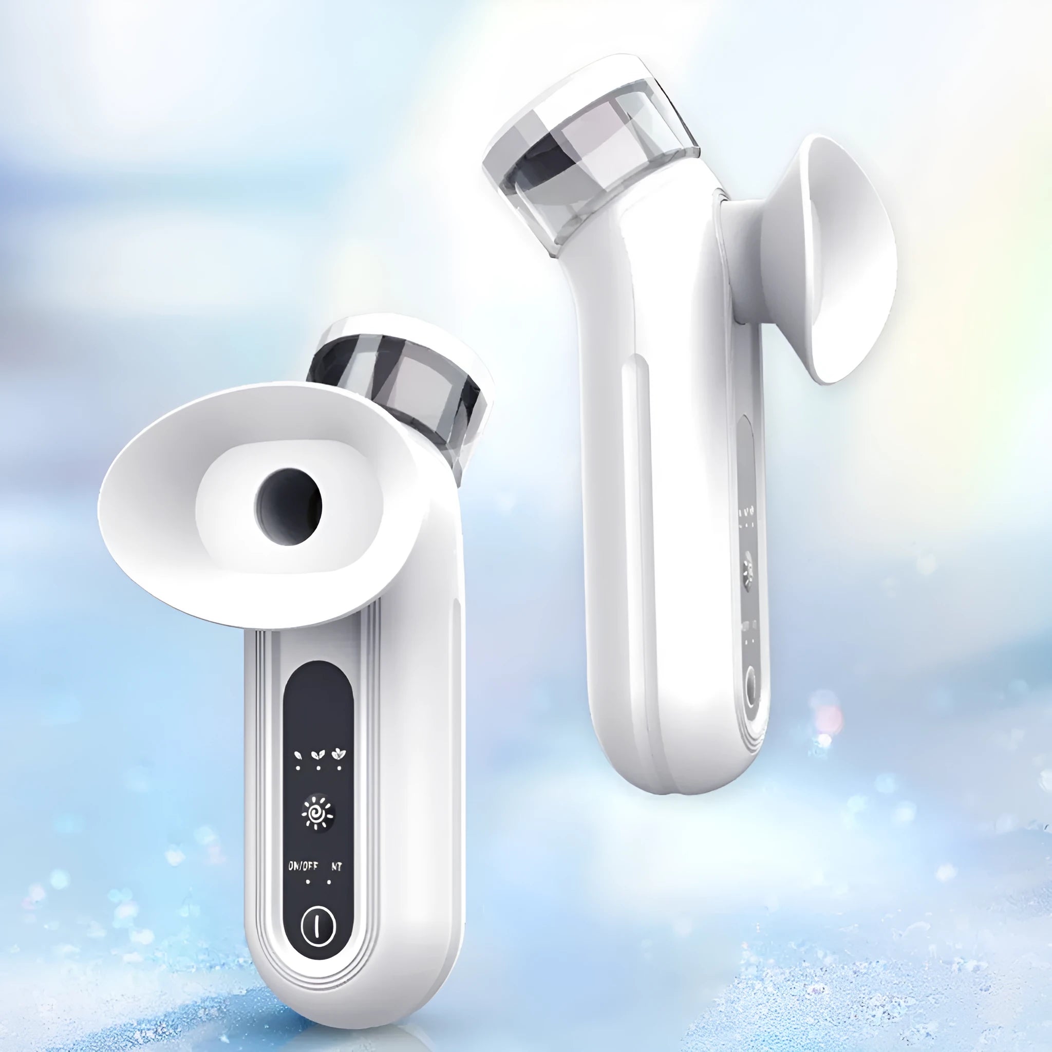 White portable rechargeable eye compress device with warm therapy function