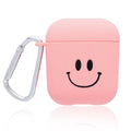 PC smartphone back cover for Apple iPhone AirPods cases in Black or Pink with decorative patterns