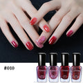 Set of four 8mL water-based peelable nail polish bottles in various colours