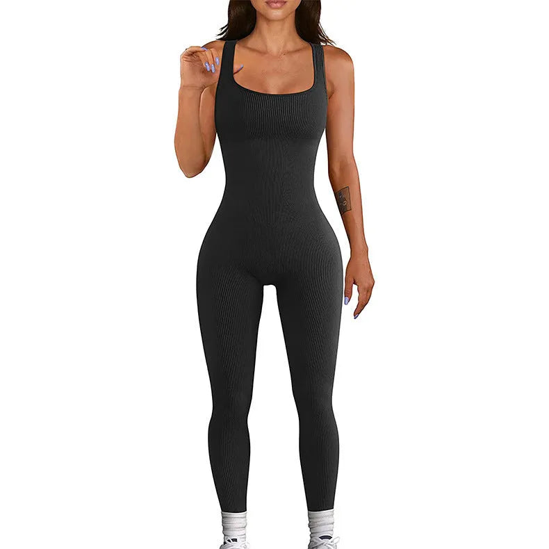 Women's long sleeve spandex suspender tank top tights bodysuit in various colours with button details and 71-73cm length