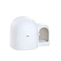 Fully enclosed oversized cat litter box with removable top cover in moss green colour