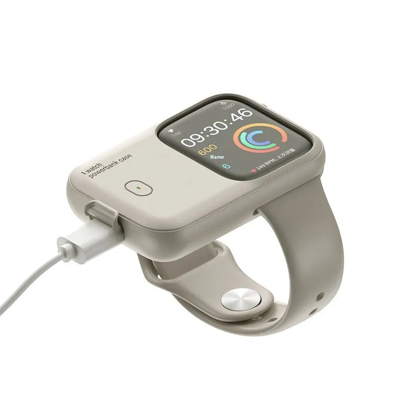 Apple Watch portable charging case with wireless power bank functionality in multiple colour options