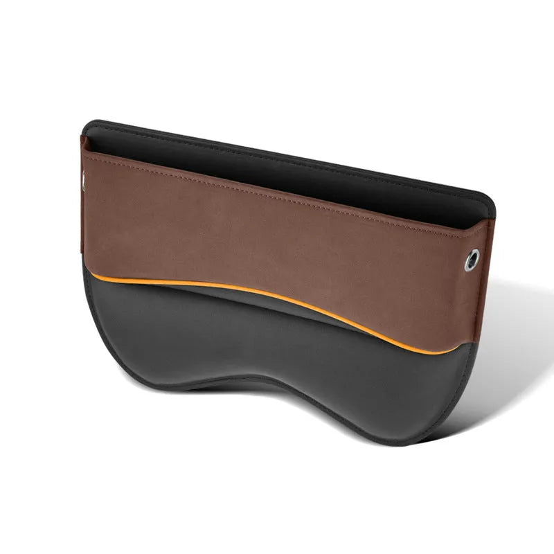 Leather car seat storage box in suede finish with waterproof and pressure-resistant features