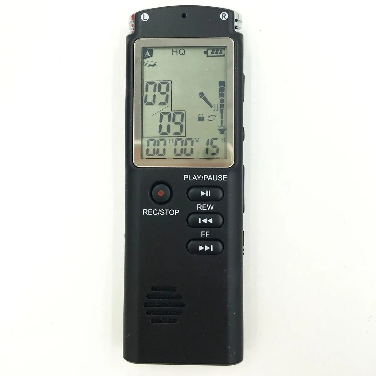 Compact USB professional voice recorder with external microphone for telephone recording