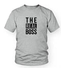 Blank DIY men's loose-fit T-shirt with round neck and short sleeves on a hanger