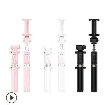Aluminium alloy Bluetooth selfie stick with remote control and tripod bracket for mobile phones