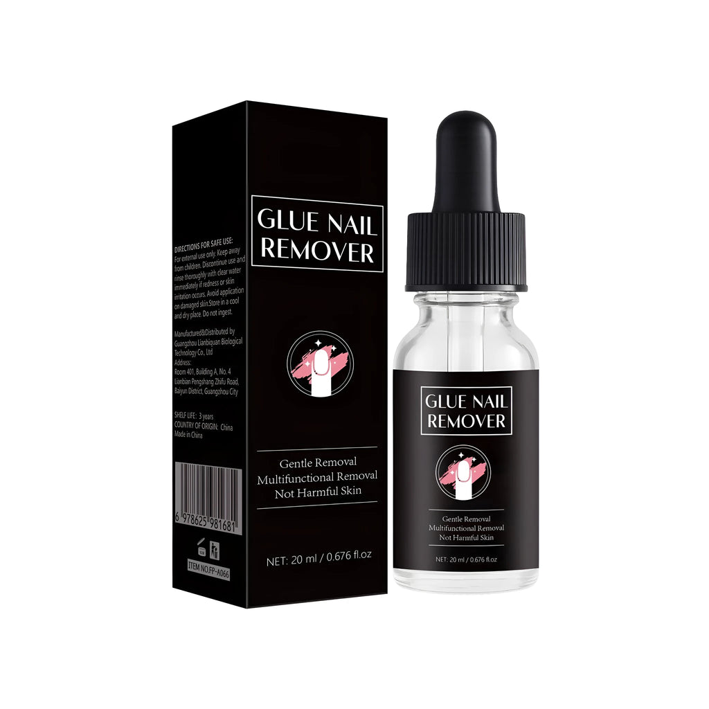 20ml bottle of nail glue remover solvent for acrylic nails and nail art