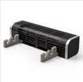 Black notebook cooler with dual fans, dimensions 294mm wide by 65mm high.