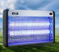 20W electric mosquito killer lamp with two UV light tubes for indoor home and restaurant use.