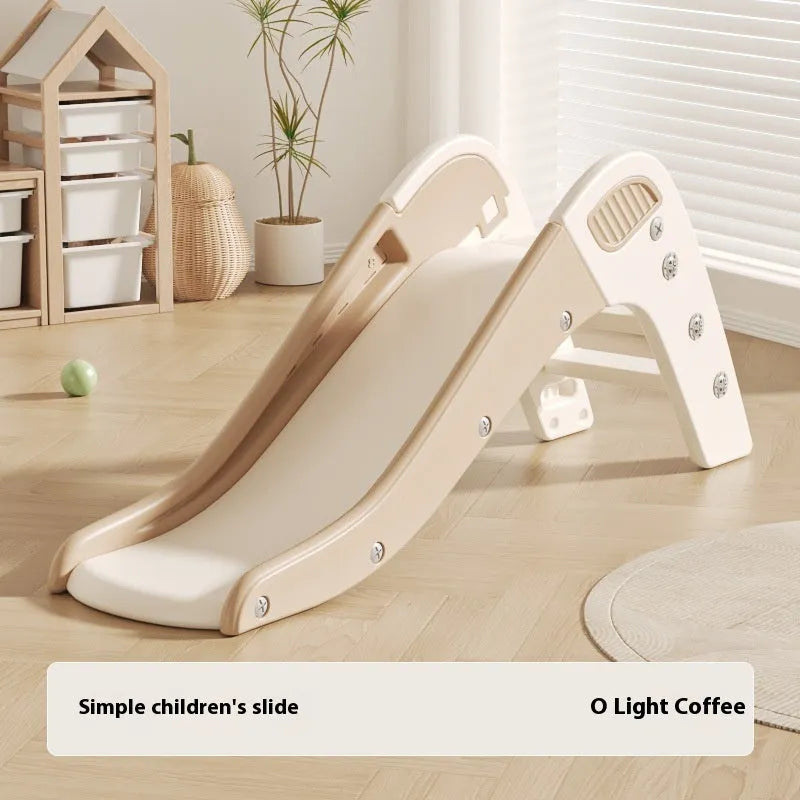Small plastic baby slide in blue, yellow, brown or grey for infants under 3 years old