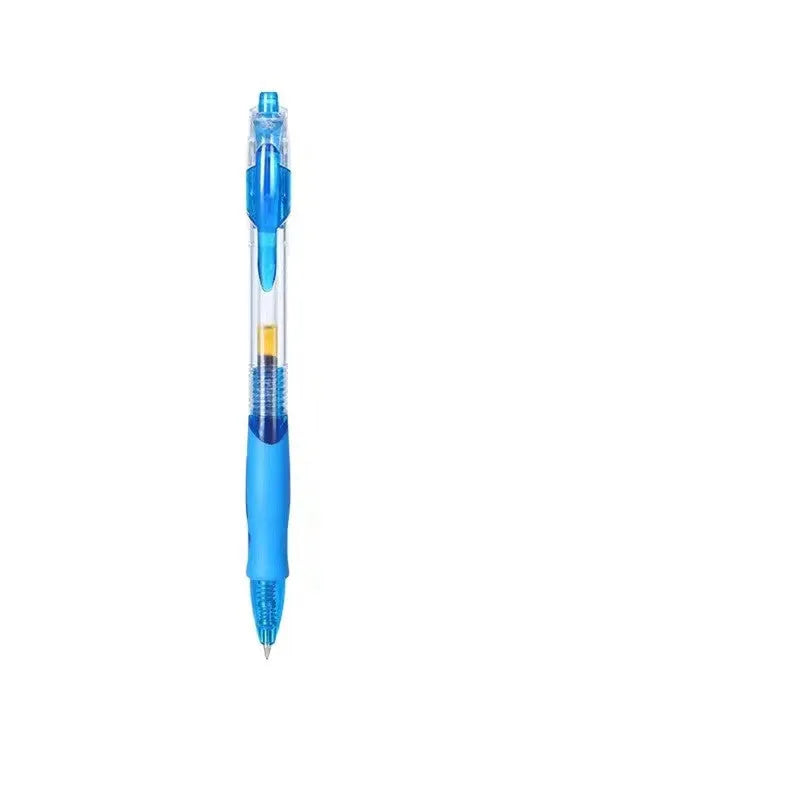 0.5mm gel pen in black, red or blue colours with plastic barrel