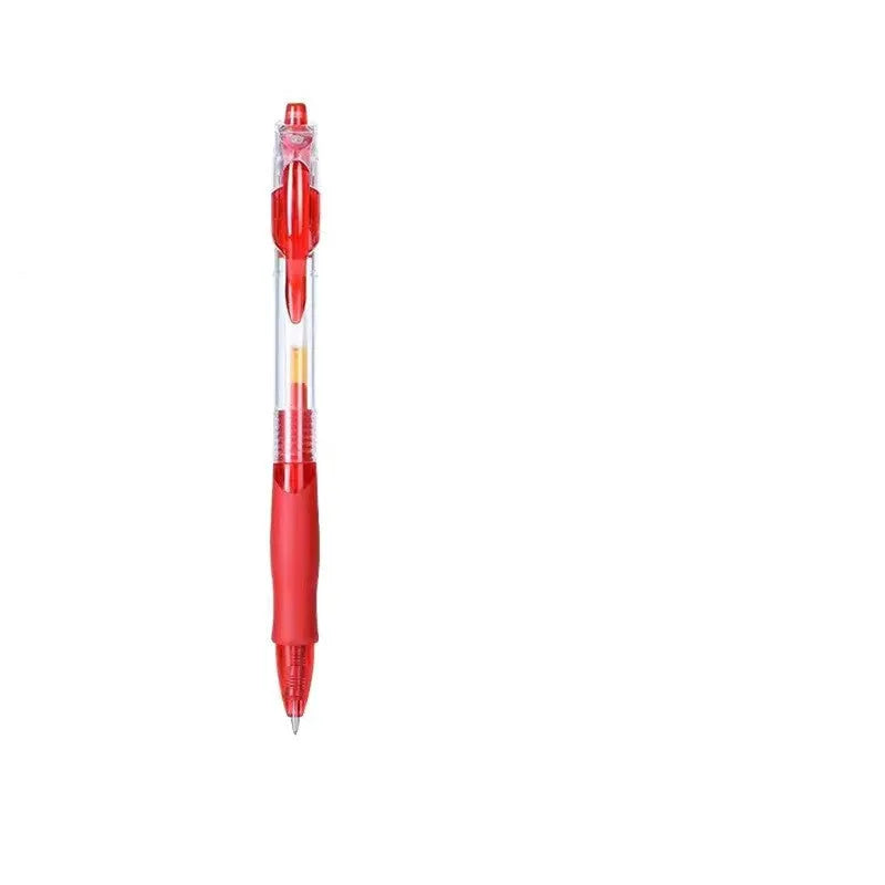 0.5mm gel pen in black, red or blue colours with plastic barrel