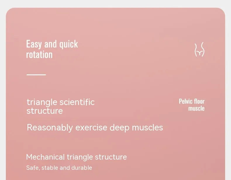 Pelvic floor muscle trainer device with counter, shown in grey, made from ABS spring foam.