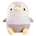 Kawaii penguin plush doll with quality PP cotton filling in crystal super soft red fabric, 50cm size