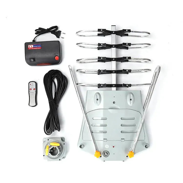 GR-1002 rotatable outdoor digital TV antenna with high gain for improved signal reception.